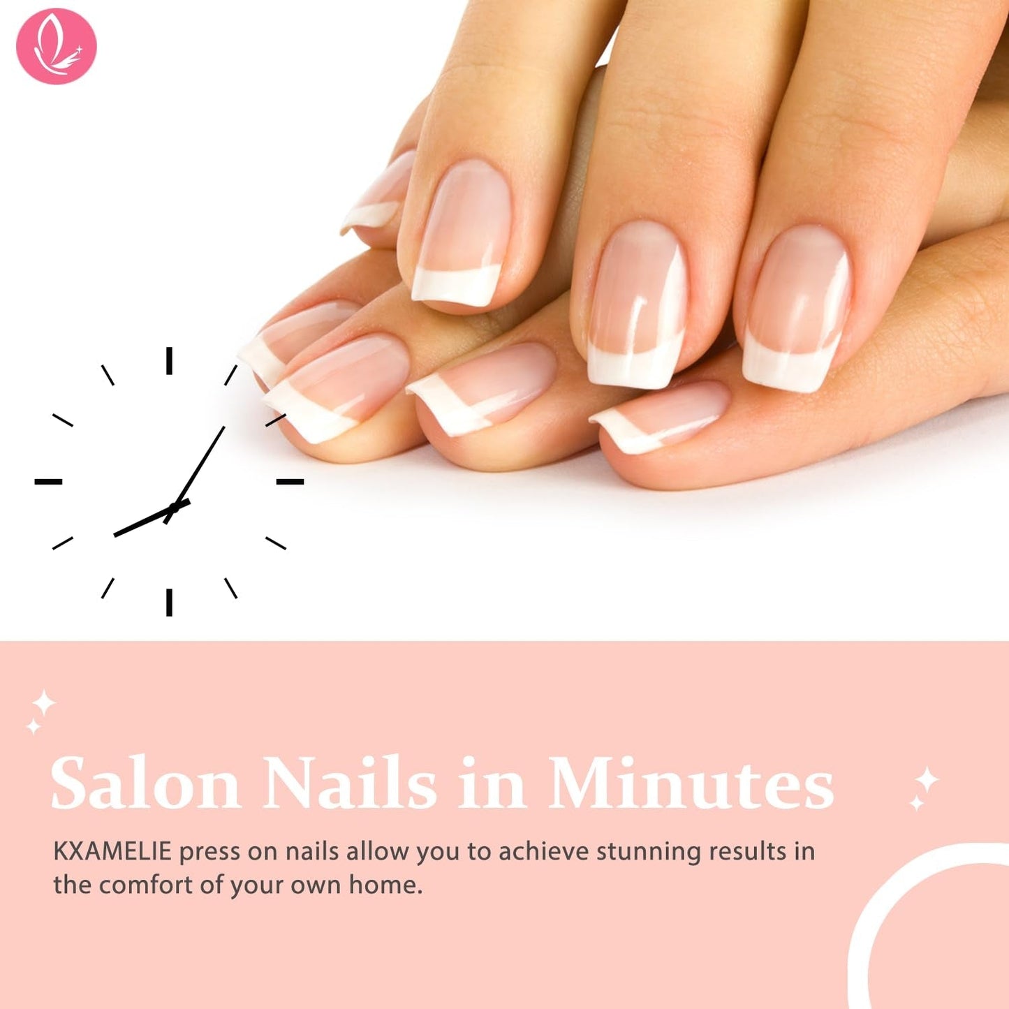 Lange Franse tips Gouden glitterlijm op lange vierkante nagels Glitter Franse tip Kunstnagels Set Vierkante kunstnagels voor dames 24 stuks