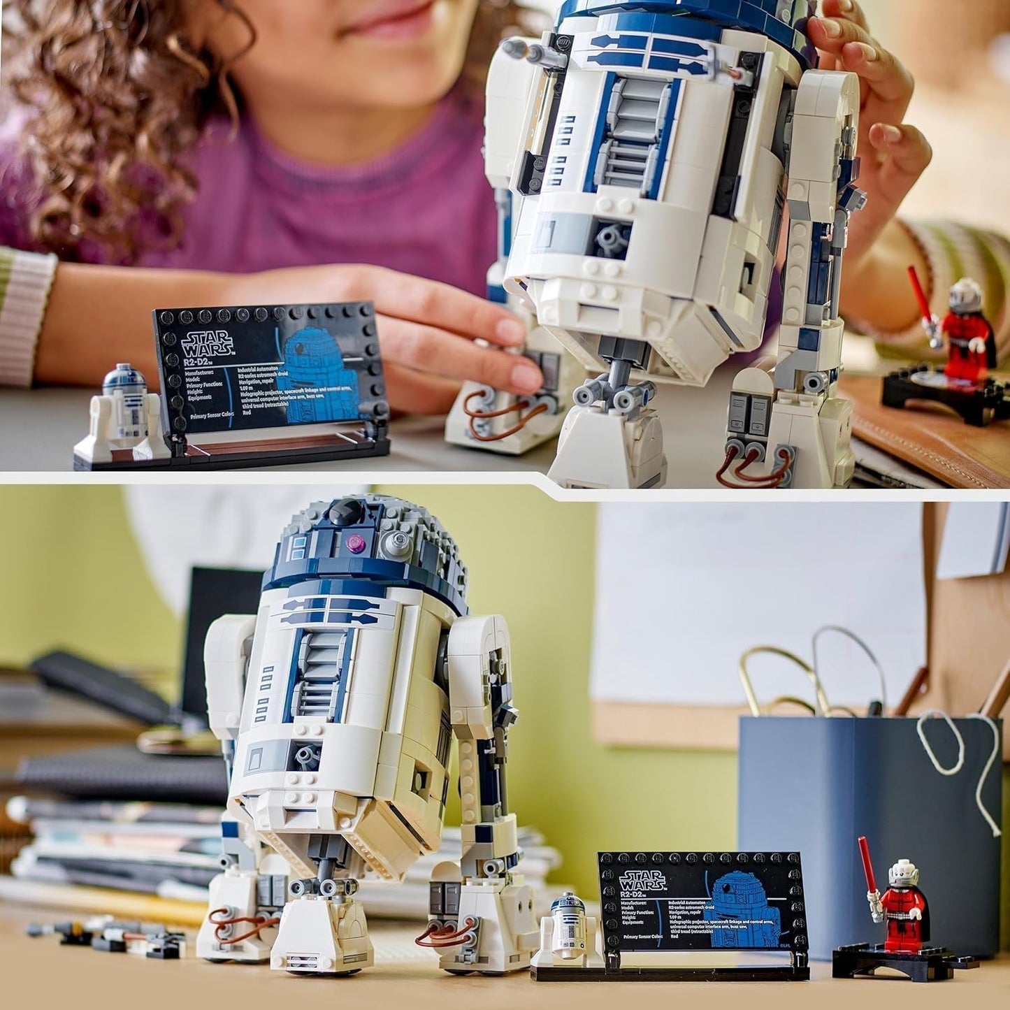 LEGO Star Wars R2-D2 modelset voor kinderen, jongens en meisjes, bouwbare Droid-figuur met minifiguur van Darth Malek ter ere van het 25-jarig jubileum en decoratieplaat, collectiecadeau-idee 75379 Bouwsets Bekijk de LEGO-Store