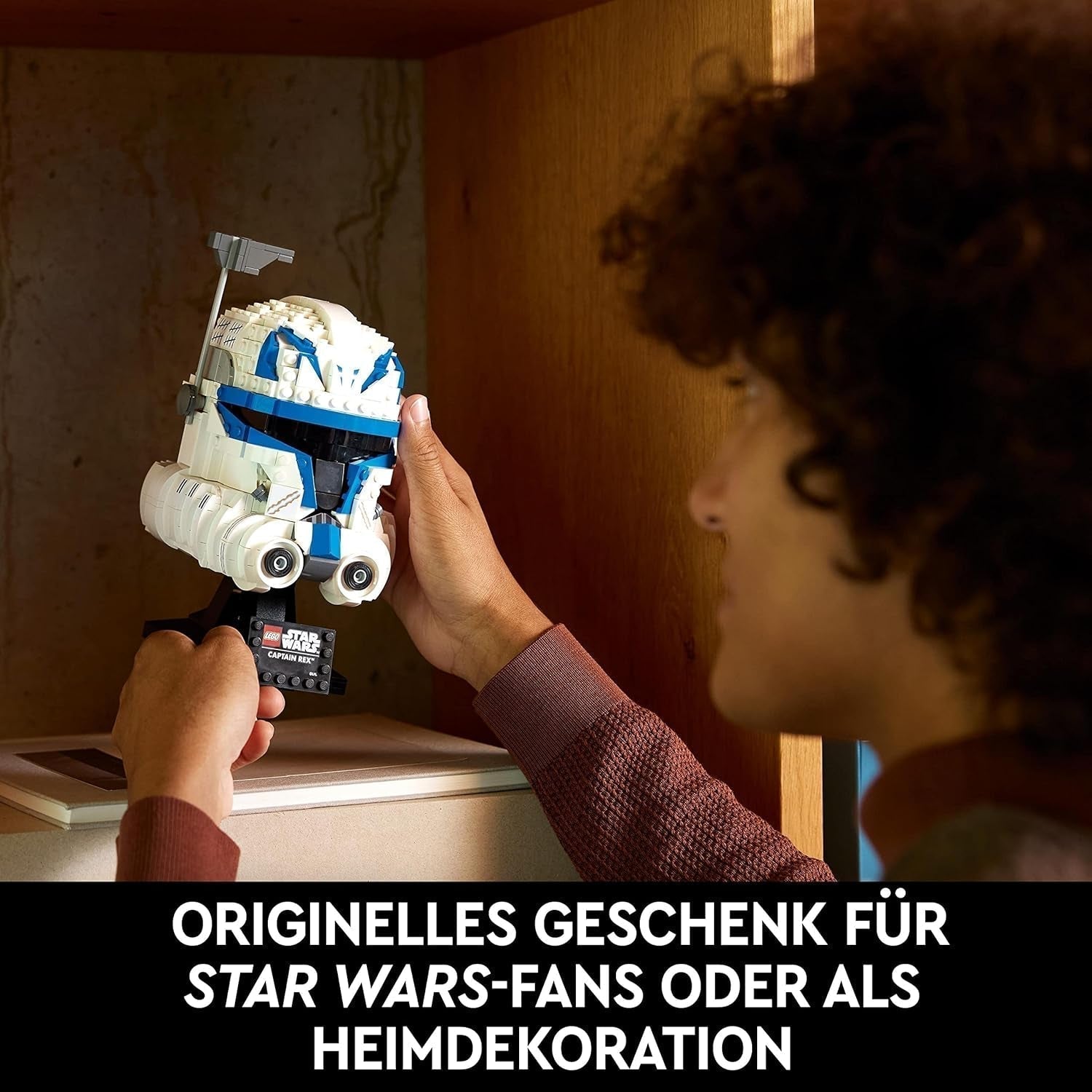 LEGO 75349 Star Wars Captain Rex helmset Clone Wars verzamelmodel 2023-serie Souvenir- en cadeau-idee Bouwsets Bekijk de LEGO-Store