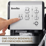 Espresso Breville Prima Latte II | Latte- en cappuccinomachine | Professionele pomp met 15 bar en melkopschuimer | Zilver [VCF108X]