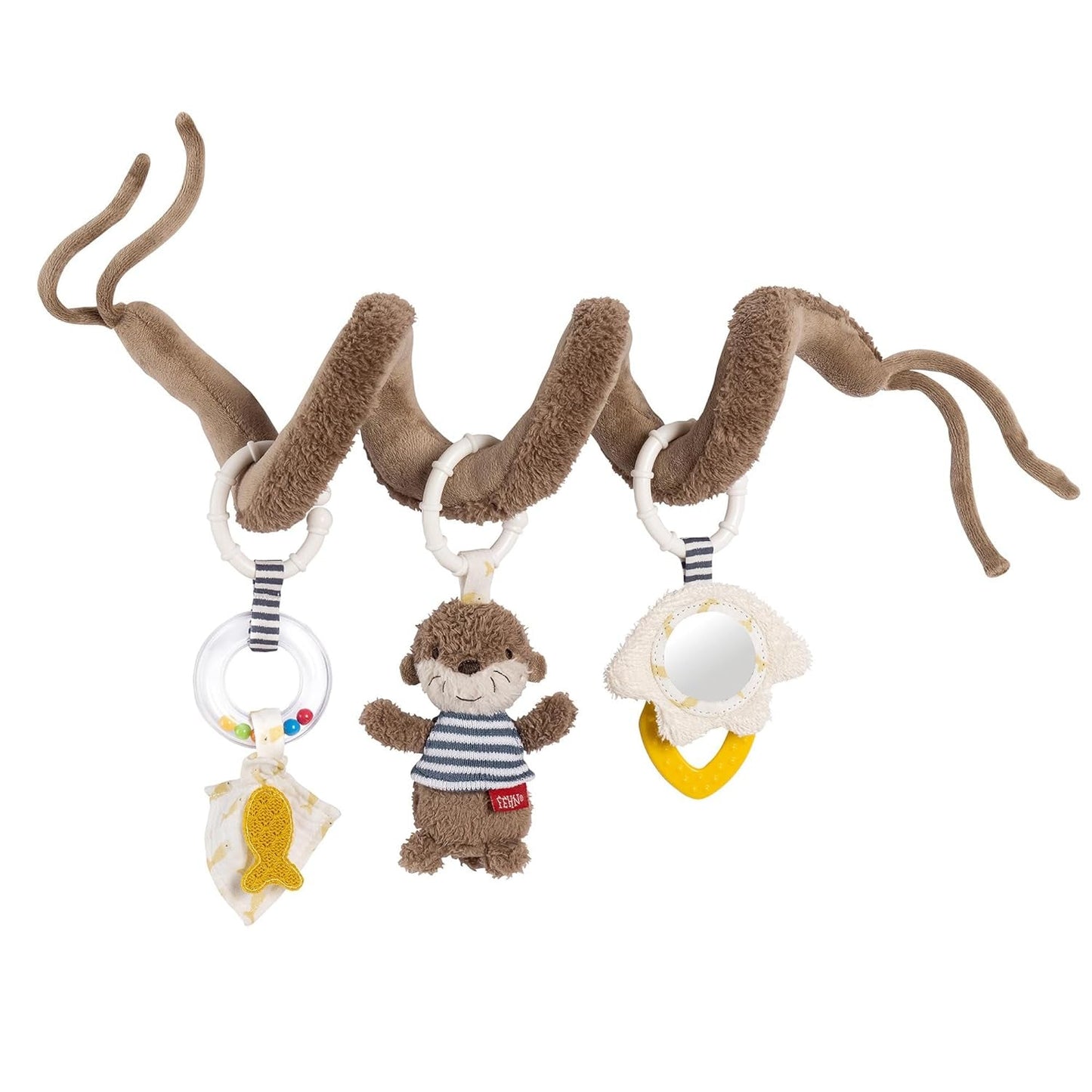 Fehn Activity Spiral Sleeping Forest - kinderwagenspeelgoed met aanraking en vastgrijpen - babyspeelgoed voor bed, box, kinderwagen en autostoel - speelgoed voor motorische activiteit voor baby's en peuters vanaf 0+ maanden Babyspeelgoed Naty Shop Otter