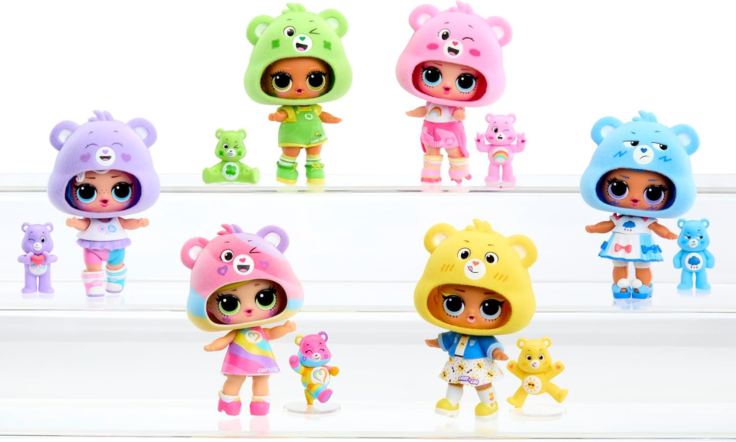 LOL Verrassing! Loves Care Bears Tots - Inclusief 1 pop met outfit en accessoires, teddybeerbal, verborgen verpakking, 6 verzamelpoppen