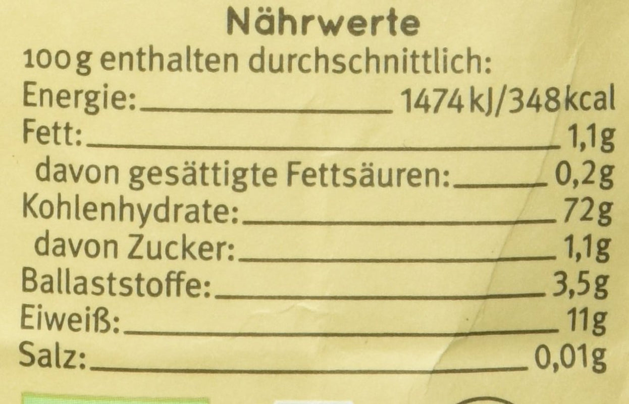 Tarwemeel Hof type 550 Demeter, 1 kg