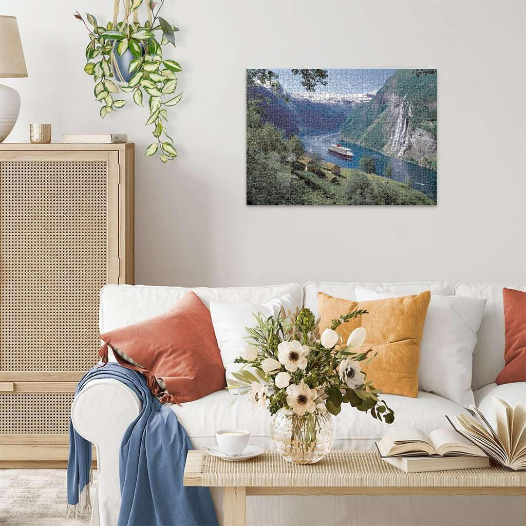 Ravensburger Puzzel 12000475 - Noorse Fjord - Puzzel van 1000 stukjes voor volwassenen en kinderen vanaf 14 jaar, Noorse landschapspuzzel Puzzel Naty Shop