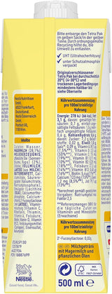 BEBA Junior kant-en-klare melkdrank 1-3 jaar, met HMO, bij de leeftijd passend eiwitgehalte, palmolievrij, visolievrij, peutervoeding, 12 stuks (12 x 500 ml)