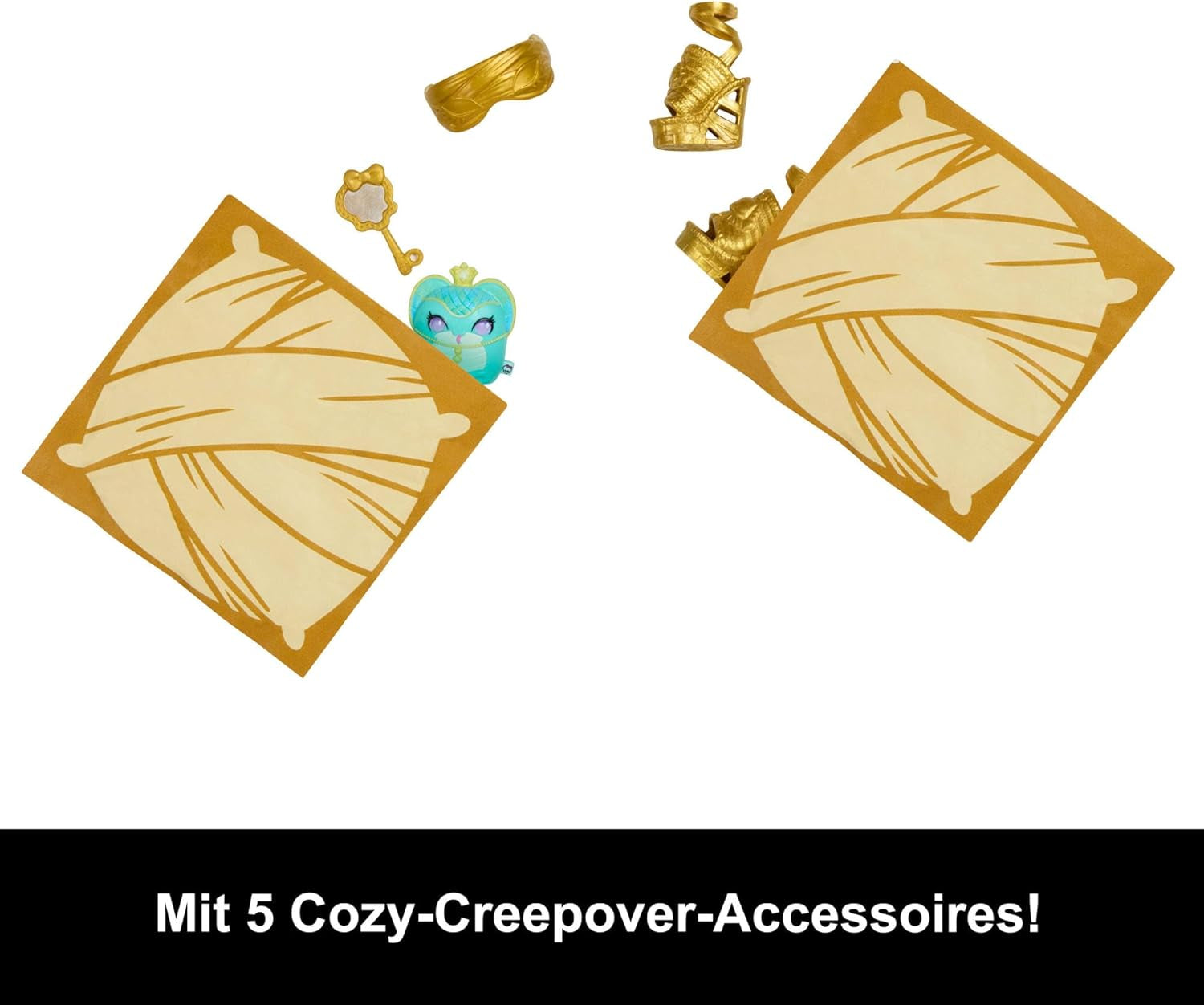 Monster High Buried Secrets-poppen en accessoires Gezellig Creepover-thema met mysteriepop en 5 ontrafelbare verrassingen (cijfers kunnen variëren), HYV64 Naty Shop-poppen