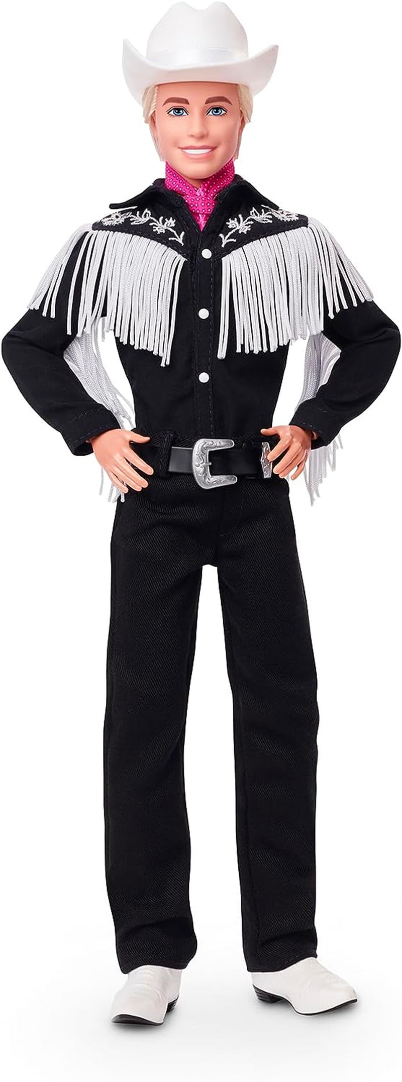 BARBIE de FILM Ken - speelfilm verzamelpop in westerse outfit, vintage shirt, cowboyhoed, witte laarzen, vanaf 3 jaar, HRF30 Naty Shop Dolls standaardtitel