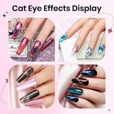 SUPWEE 5 in 1 nagelmagneetgereedschap, roze Cat Eye-magneet voor nagelmultifuncties Magnetstift DIY Magic 3D-magneetstick-pennenset Nail Art-magneetstick voor nagelkunst doe-het-zelf