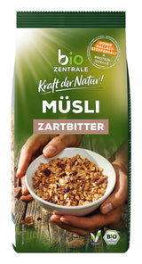 Biocentrale Muesli met pure chocolade | 500g Biologisch Veganistisch | Ideaal voor het ontbijt en je kopje meeneemmuesli | Alternatief voor mueslirepen