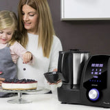 Cecotec Mambo 6090 Multifunctionele keukenmaschine, 1700 W, 23 functies, Krug Mit Fassungsvermögen 3,3 l, 3 Teller Gleichzeit, 10 Geschwindigkeitsstufen, Timer Keukenrobots en Mixers Naty Shop