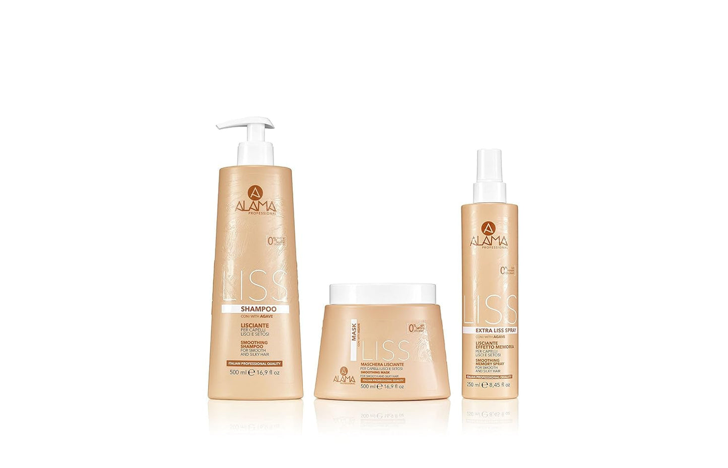 Alama Professional Alama Liss - Spray Lisciante Extra Liss Effetto Memoria Per Capelli Lisci, 250ml Haarontwarrende producten Naty Shop