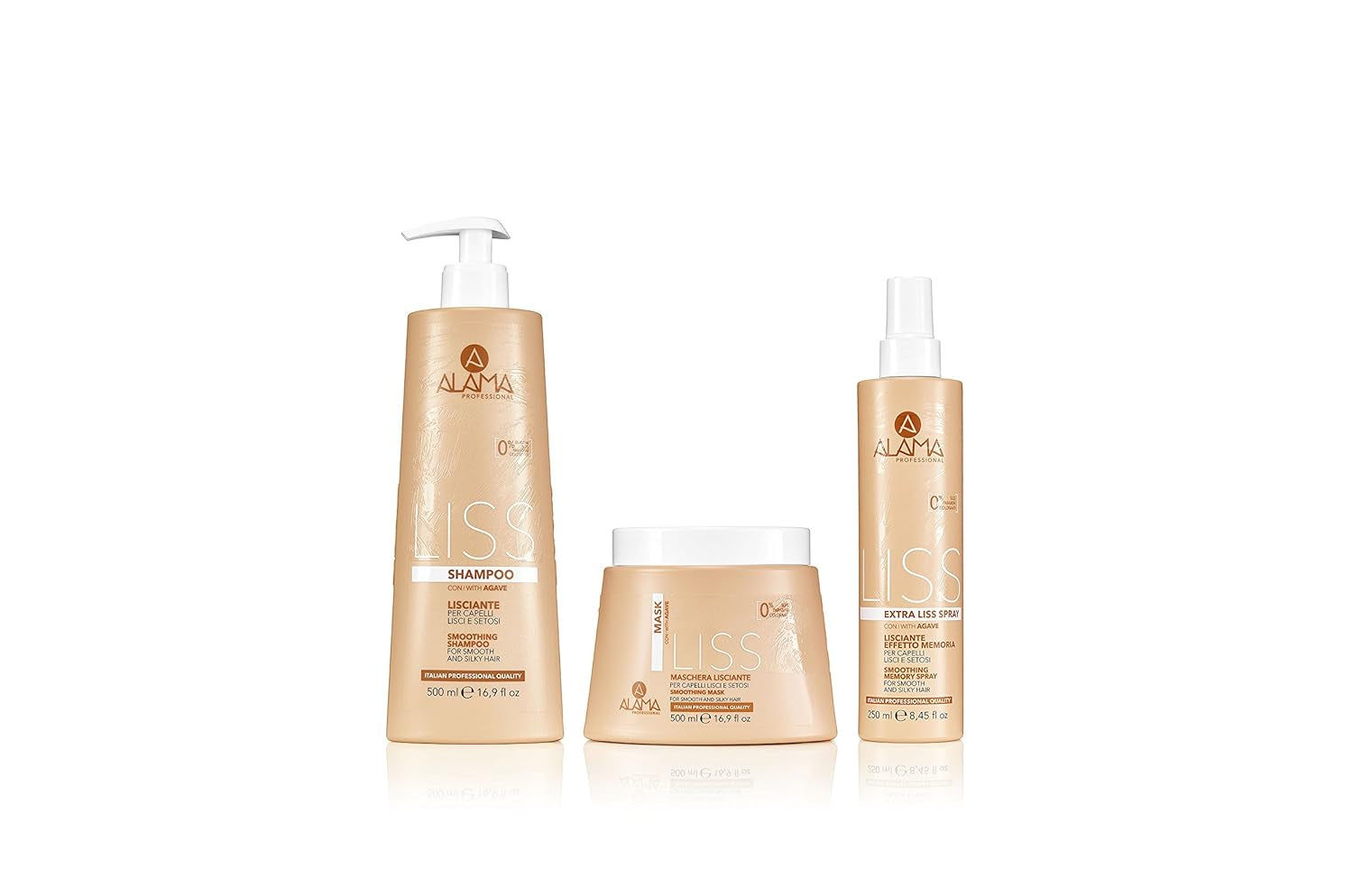 Alama Professional Alama Liss - Spray Lisciante Extra Liss Effetto Memoria Per Capelli Lisci, 250ml Haarontwarrende producten Naty Shop