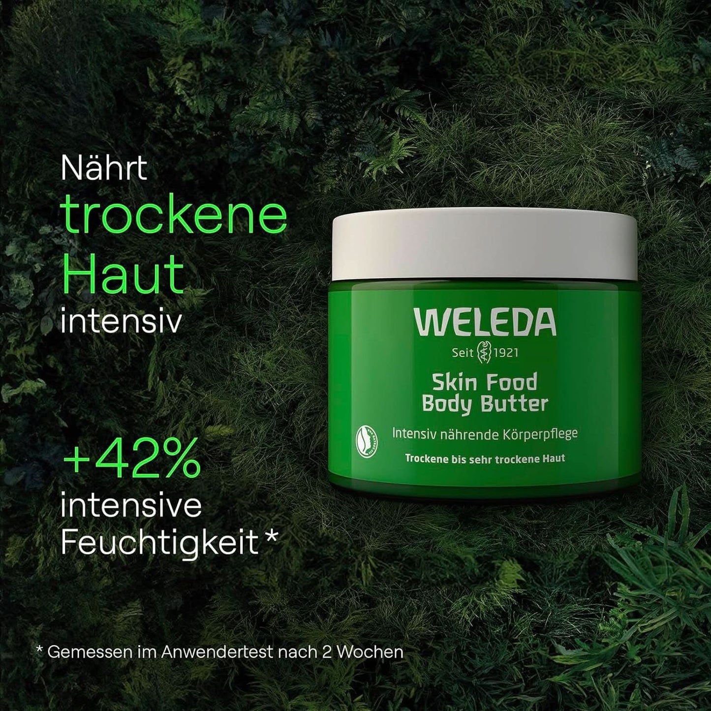 WELEDA Organic Skin Food Body Butter, Unisex lichaamsverzorgingscrème voor de verzorging van de droge en ruwe huid, 150 ml Douche en bad Naty Shop