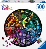Ravensburger - Puzzel voor volwassenen - Ronde puzzel met 500 stukjes - Geschikt vanaf 12 jaar - Insecten (kleurenwiel) - Puzzel gemaakt in Europa - 12000820 Puzzel Naty Shop