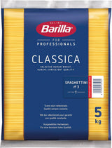 Barilla Pasta Klassische Spaghetti n.5 aus hoogwaardige Hartweizen immer al dente, (1 x 500 g), smaakloos