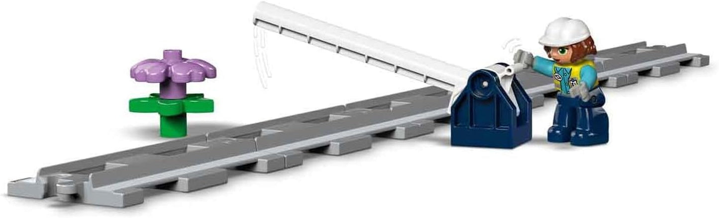LEGO DUPLO Stadsspoorbrug en -rails - Uitbreidingsset, cadeau voor kinderen vanaf 2 jaar, bouw- en reconstructieset, voorschoolse ontwikkelingsset, educatief speelgoed 10426 Bouwsets Besuche den LEGO-Store