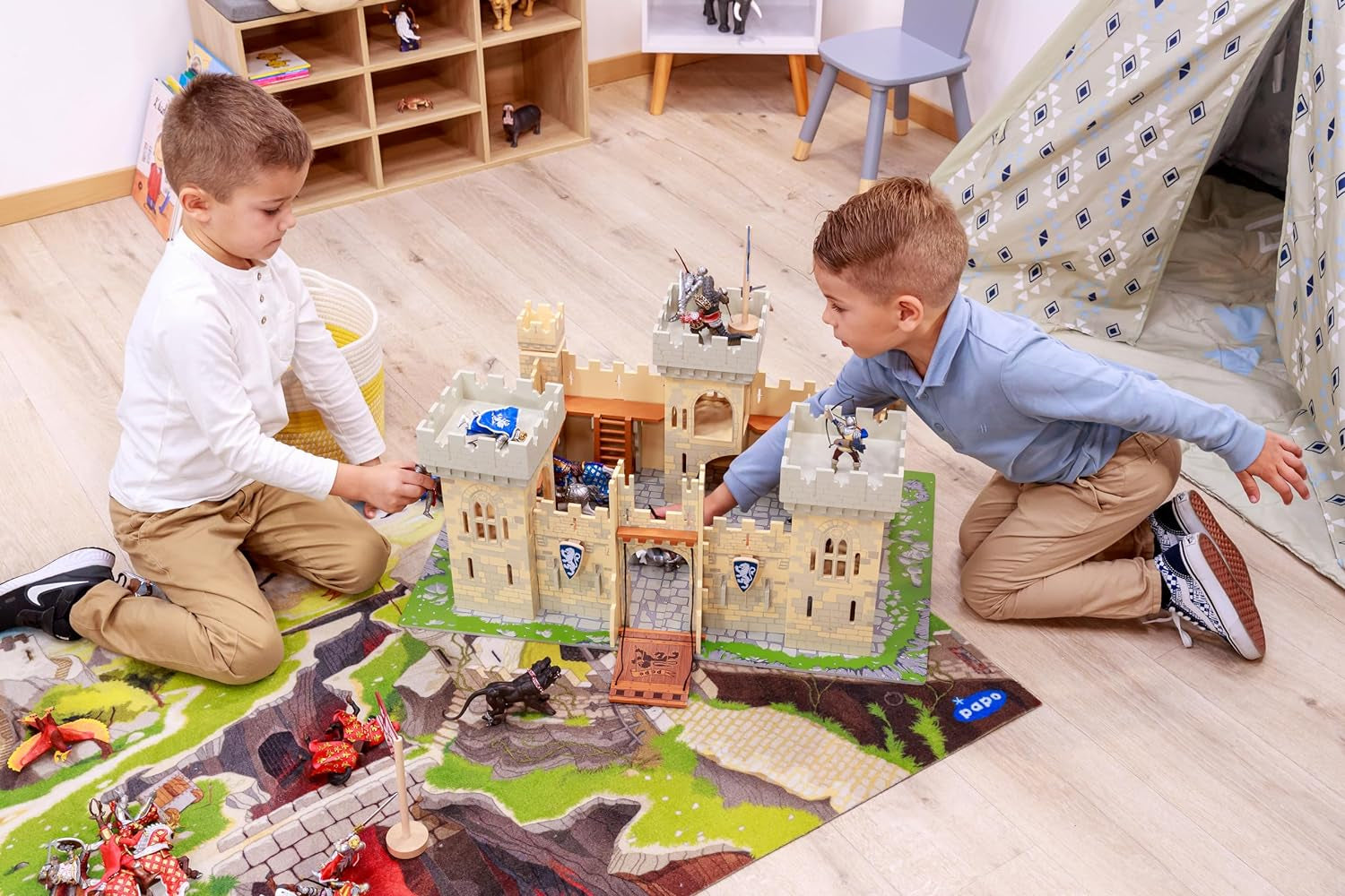 Papo - 36025 - Ice Golem - Middeleeuws & Fantasy - Voor kinderen - Geschikt voor jongens en meisjes - Vanaf 3 jaar Actiefiguren Naty Shop