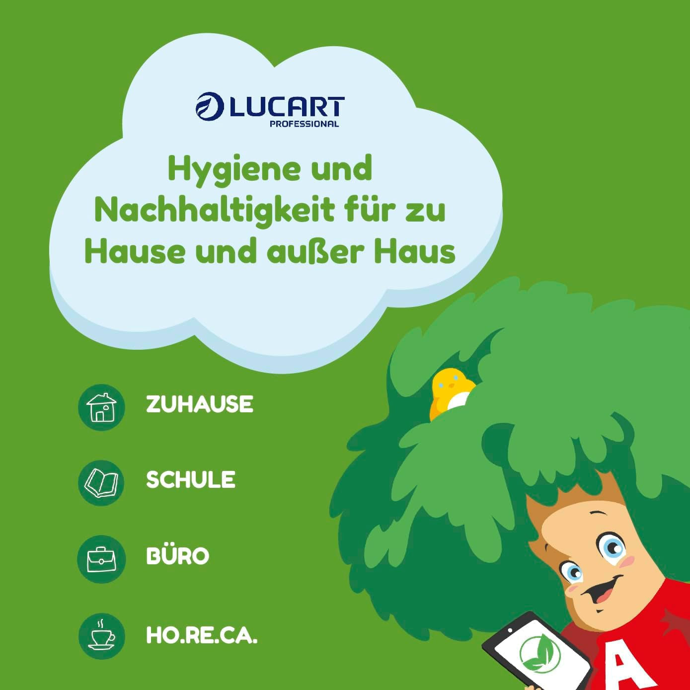 Jumbo Eco-toiletpapierrollen, 2-laags, handwascrème met reinigende, hydraterende en gladmakende formule - bloemengeur - 5L, 6 stuks (1-pack)