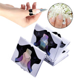 100 stuks gelnagelsjablonen, kunstnagelaccessoires, zelfklevende nagelsjablonen voor nail art, gelnagels, kunstmatige nagelverlengingen