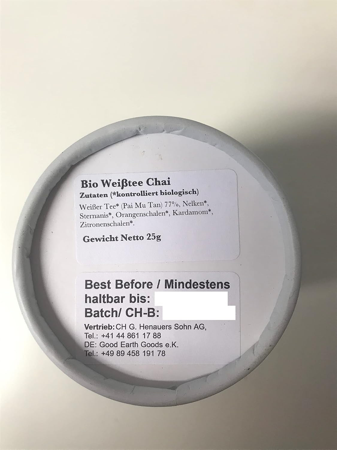 Solaris Biologische thee Chai witte thee 25 g
