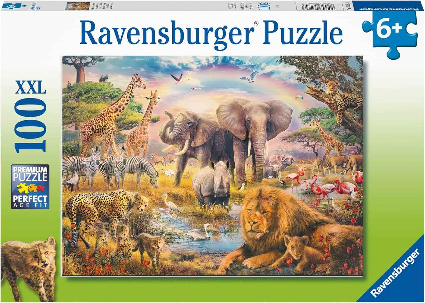 Ravensburger Kinderpuzzel - Afrikaanse savanne - puzzel van 100 stukjes voor kinderen vanaf 6 jaar Puzzel Naty Shop Standaardtitel