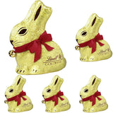 GOLD BUNNY Gouden Chocolade Glamour Editie | 100g GOUD KONIJNTJE | Paashaas Premium Melkchocolade | Paaschocolade | Geschenk van chocolade | Chocoladekonijntje | Paashaas