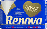 Renova Renova Divine Perfection toiletpapier, 42 rollen, premium toiletpapier, 4-laags, ultrazacht, extra sterk, dik, zacht en absorberend, FSC-gecertificeerd papier, 4400G