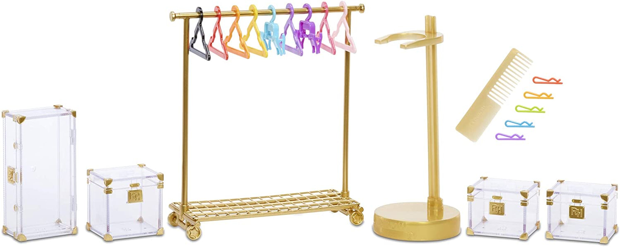 Rainbow High 571049 Fashion Studio - Exclusieve pop met kleding, accessoires en 2 glanzende pruiken - Creëer meer dan 300 outfits!