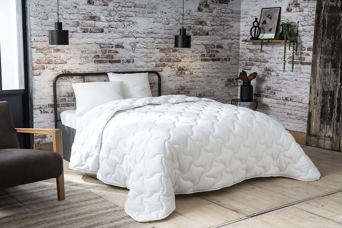Acaristop dekbedovertrek Anti-mijt en antibacterieel, wit, 240 X 260 cm Dekbedden en dekbedden Naty Shop