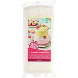 Funcakes Fondant met meringuesmaak: Gemakkelijk te gebruiken, glad, flexibel, zacht en kneedbaar, perfect voor het versieren van taarten, koosjer en glutenvrij. 1 kg