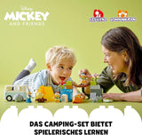 LEGO 10997 DUPLO Disney Mickey en zijn vrienden kampeeravontuurset met camper, kano en Daisy Duck-figuur, bouwspeelgoedcadeau voor peuters vanaf 2 jaar, meisjes en jongens Bouwsets Besuche in LEGO-Store