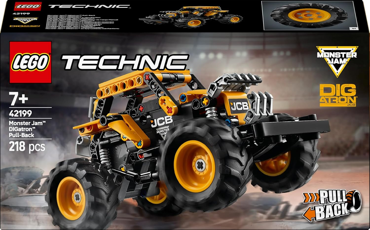 LEGO Technic Monster Jam Digatron, Monster Truck speelset voor kinderen, bouwspeelgoed voor kinderen, jongens en meisjes vanaf 7 jaar, cadeau-ideeën voor fans van Monster Trucks en Motorsport 42199 Bouwsets Besuche den LEGO-Store