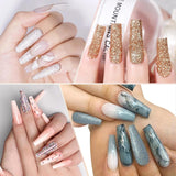 Extra lange transparante kunstnagels 240 stuks Half bedekkende kunstnagels Vierkante rechte kunstnagels Franse nagelverlengingen voor nagelsalons en doe-het-zelf nail art