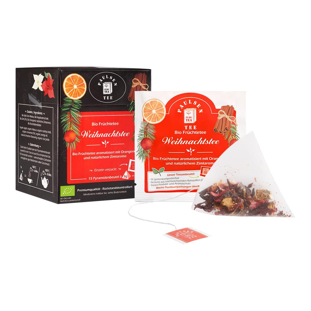 Biologische Kerstthee 10 X 100G, Paulsen Thee Fruitthee Gecontroleerd op residuen