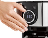 CASO Selection C 10 Thermo Design koffiezetapparaat – roestvrijstalen behuizing, 1,2 l isotherme karaf (10 kopjes), touchbediening en timer, Aroma PLUS-functie, permanent filter, antidruppelfilter