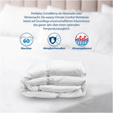 Genius Eazzzy Climate Comfort Dekbed 155 X 220 Cm, Vezeldicht, Lichtgewicht dekbed voor alle seizoenen, Ademend dekbed, Aangename temperatuur om te slapen, Dekbed voor alle seizoenen Dekbedden en quilts Naty Shop