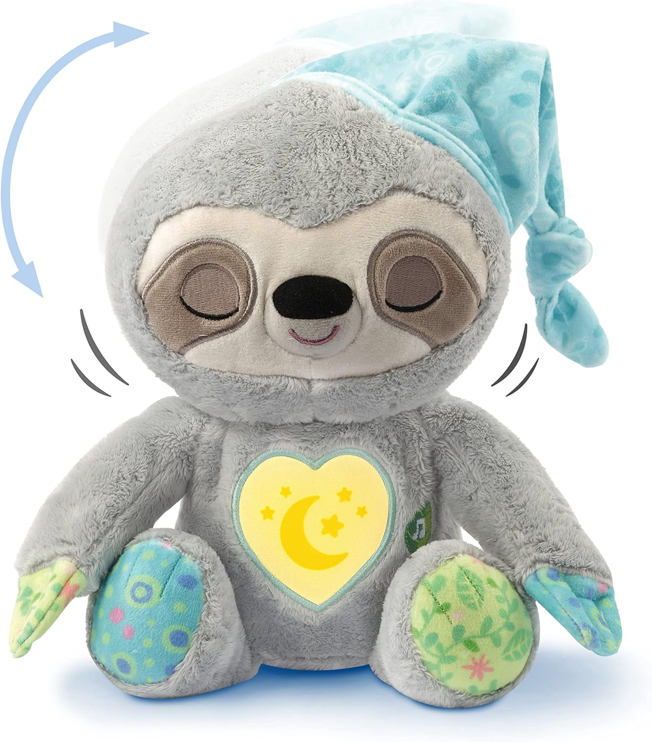 VTech Baby Schnarchi, de slaperige luiaard - Schattige knuffel om je te helpen in slaap te vallen - Met natuurlijke en alledaagse geluiden, muziek en nachtlampje - Voor baby's vanaf de geboorte Bebe Naty Shop Speelgoed Standaard titel