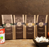 Kaffee Gift für Kaffeeliebhaber - Kaffeesack Jute - Vier Sorten exotischer Kaffee im Jutesack - Weihnachten Geschenkidee - Geschenk voor Kaffeetrinker - Ganze Bohne