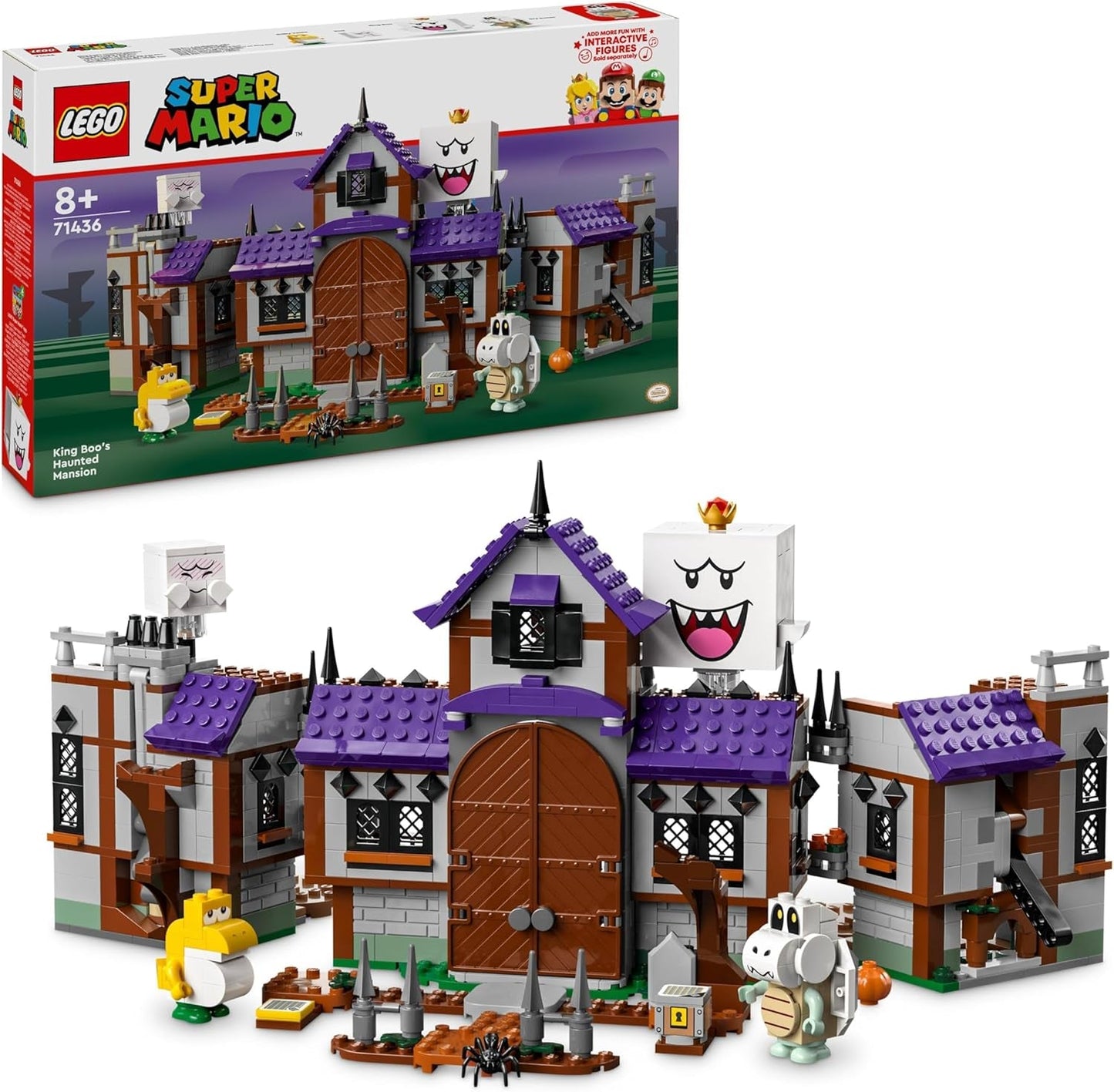 LEGO Super Mario King Buu Huu's spookhuis Spookhuis voor kinderen Nintendo-verzamelset met baby Yoshi-cadeau voor jongens, meisjes en gamers vanaf 8 jaar 71436 Bouwsets Bekijk de LEGO-Store standaardtitel