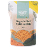 Wholefood Earth Biologische Gespleten Rode Linzen 3kg Niet-GMO Veganistisch Vezelrijk Hoog Eiwitgehalte Van Gecertificeerde Biologische Landbouw
