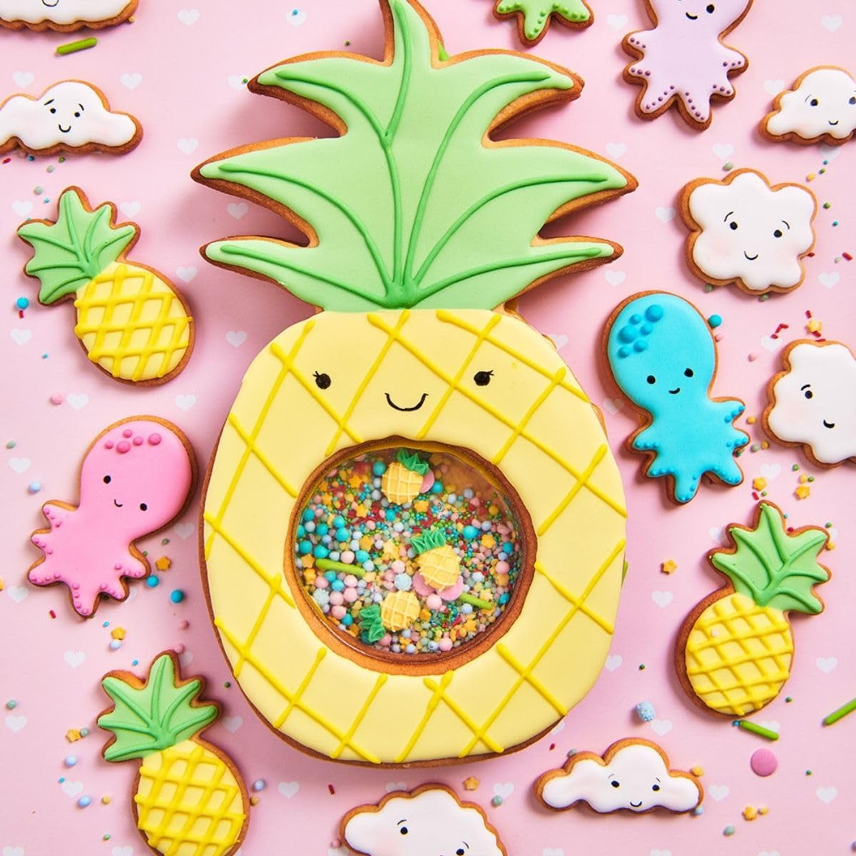 Funcakes Mix voor Royal Icing, Einfach Zu Berübenen, Zum Dekorieren Von Kuchen en Keksen, Schöne Glasur, Nur Wasser Addenden, Halal., 450 G Glasuri si Decor Naty Shop