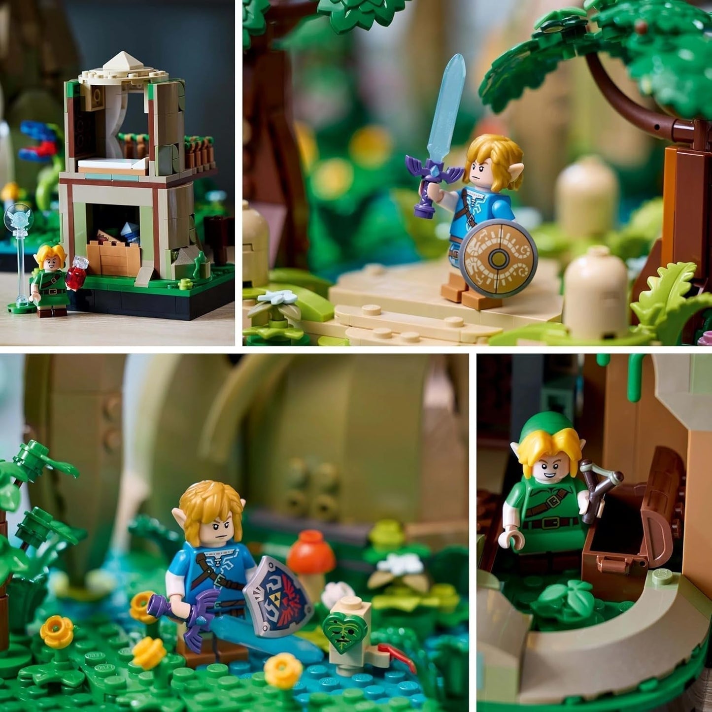 LEGO The Legend of Zelda Deku Tree 2-In-1 - verzamelstuk met prinses Zelda en 3 Link minifiguren - bouwset voor volwassenen en cadeau-idee voor videogamefans - 77092 Bouwsets Besuche den LEGO-Store