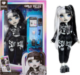 Girls Night Rainbow High Shadow High - Heather Grayson - 28 cm modepop in grijstinten, zwart en wit haar en outfit met accessoires en kam - Voor verzamelaars en kinderen vanaf 6 jaar