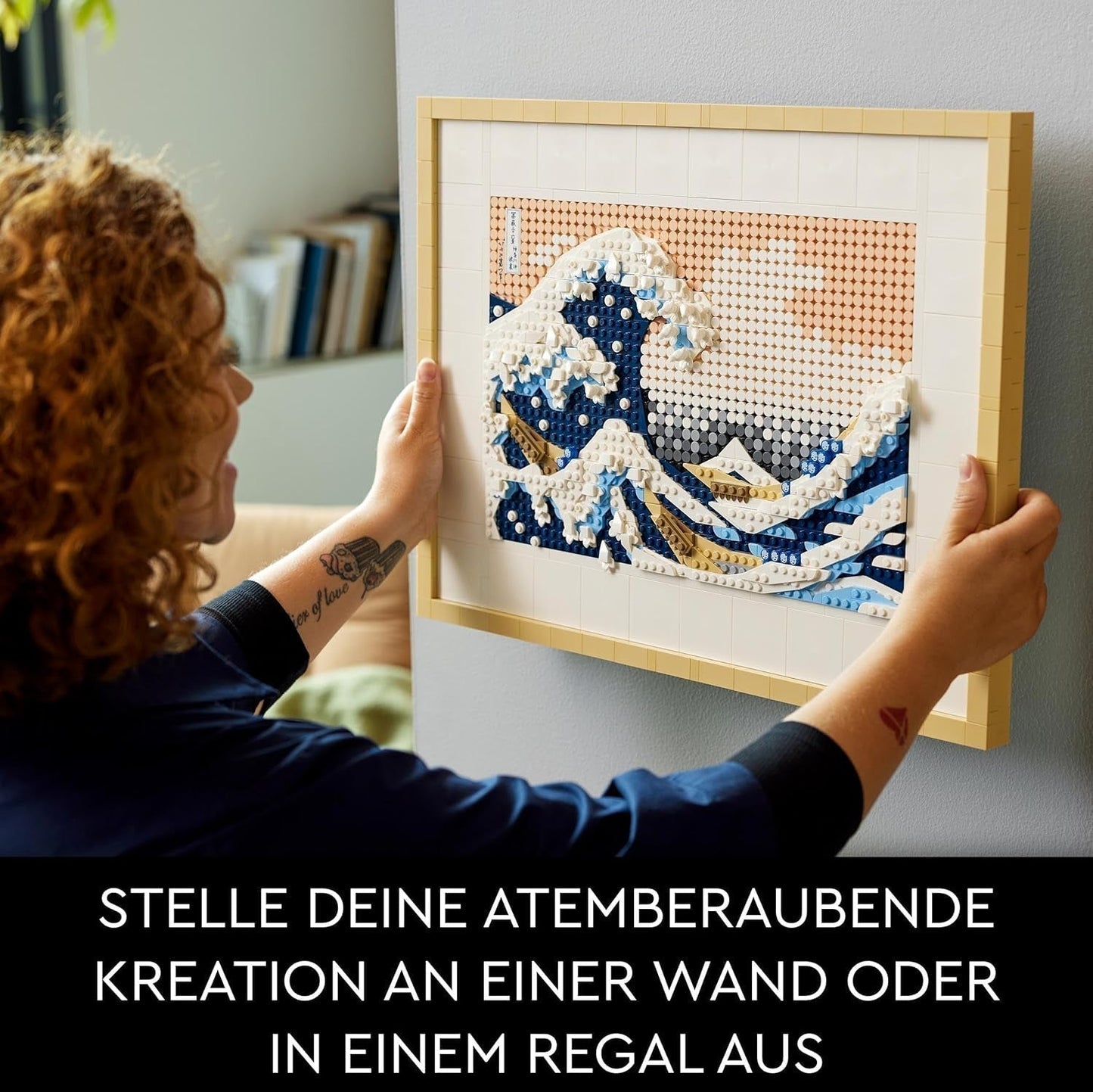 LEGO 31208 Art Hokusai - The Great Wave 3D Japanse wanddecoraties Knutselset Ingelijst oceaancanvas Hobby's voor volwassenen DHI Thuiskantoordecoraties Bouwsets Bestel in LEGO-Store