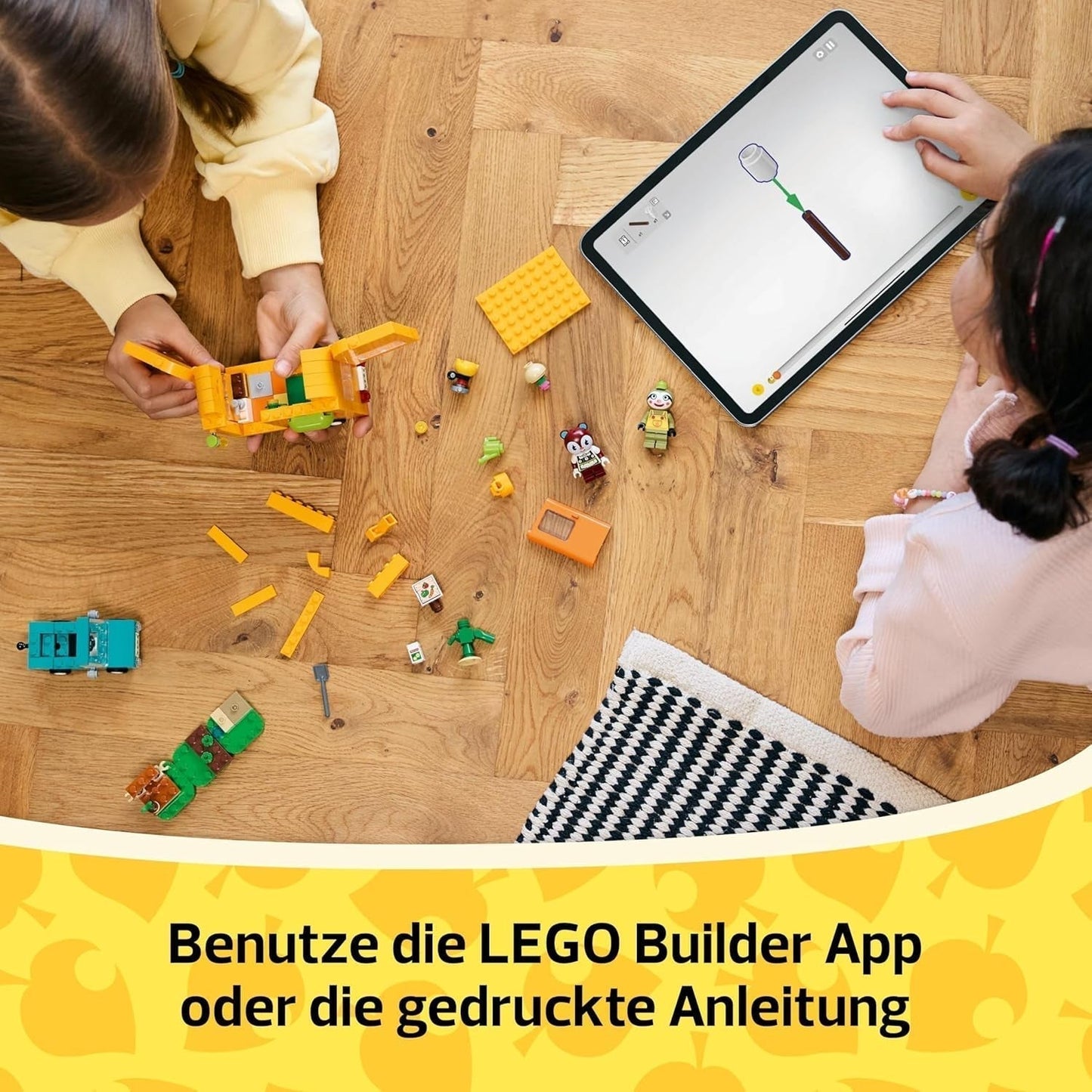 LEGO Animal Crossing Gerd's Caravan & Tuin Rollenspelset Autospeelgoed voor kinderen van 7 jaar oud Meisjes en jongens Cadeau Videogamespeelgoed met dierenfiguren 77054 Bouwsets Besuchen in LEGO-Store