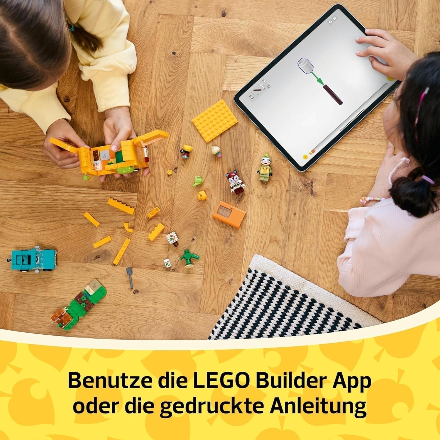 LEGO Animal Crossing Gerd's Caravan & Tuin Rollenspelset Autospeelgoed voor kinderen van 7 jaar oud Meisjes en jongens Cadeau Videogamespeelgoed met dierenfiguren 77054 Bouwsets Besuchen in LEGO-Store