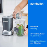 Nutribullet Original, Elektrische Mixer, Zerkleinerer, Smoothiemixer, Smoothie Maker, 600 W Leistung, Einfach Und Schnell in Der Anwendung, Kompakt, Leicht Zu Reinigen, NB603DG Kitchen Naty Shop