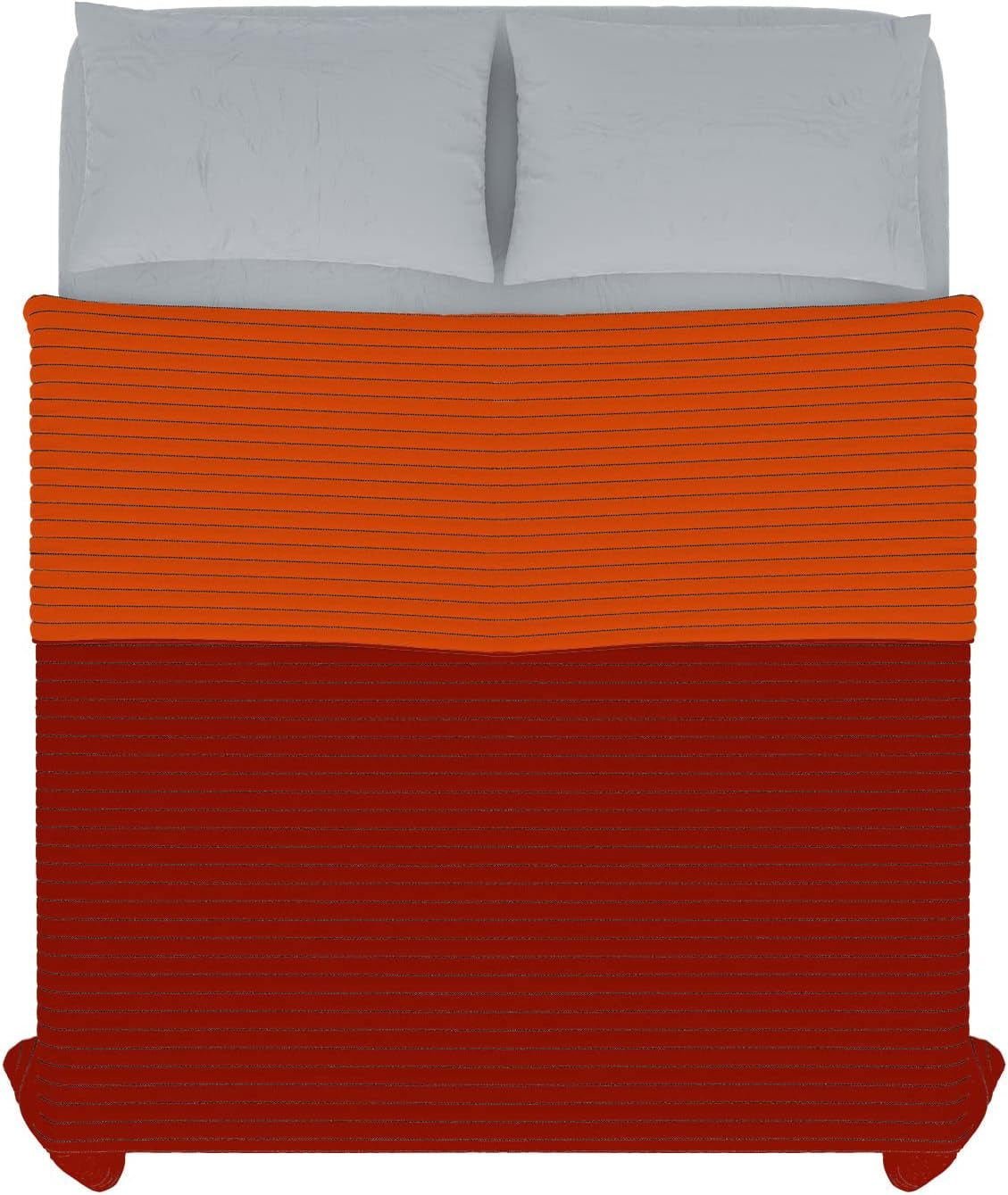 Oranje/roest zomerdekbed van microvezel voor tweepersoonsbed 250 x 250 cm Quilts en dekbedden Naty Shop