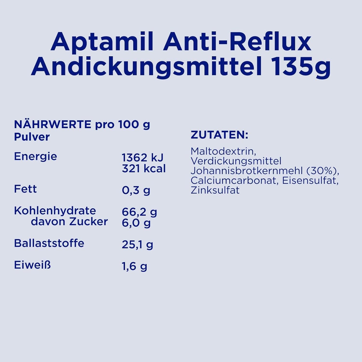 Aptamil Anti-Reflux - Volledige formule vanaf de geboorte Dieetmanagement Braken en oprispingen Babyvoeding Melkpoeder 6 x 135 g