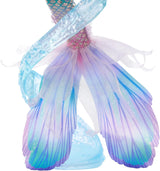 Mattel Disney Ariel de kleine zeemeermin - Deluxe zeemeerminpop met haarkralen en poppenstandaard voor fantasierijk spelen en tentoonstellen, voor kinderen vanaf 3 jaar, HNF42